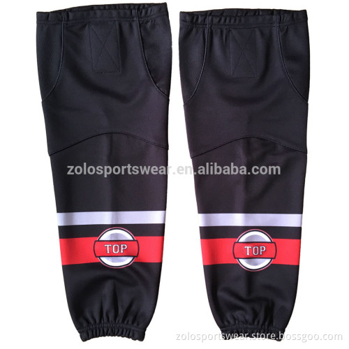 100% polyester knitting sublimated striped USA ice hockey socks